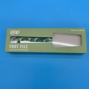 Pop Sonic Foot File Callous Remover Tropical Palm Nano Glass‎ Pedicure Tool NEW